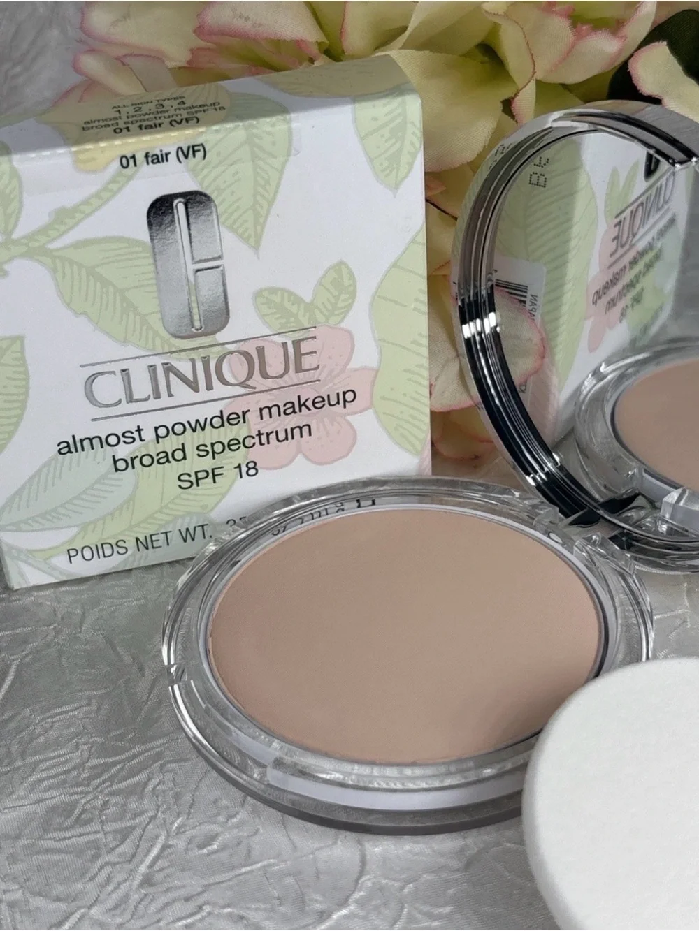 Clinique Almost Powder MakeUp SPF 15 - 01 Fair (VF) - Full Size NIB